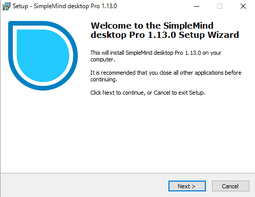 simplemind staring install