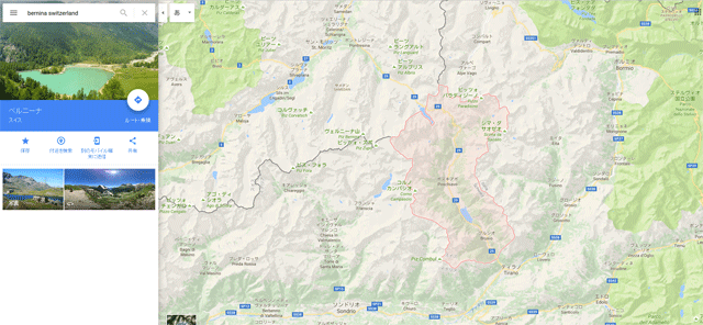 Bernina on google map