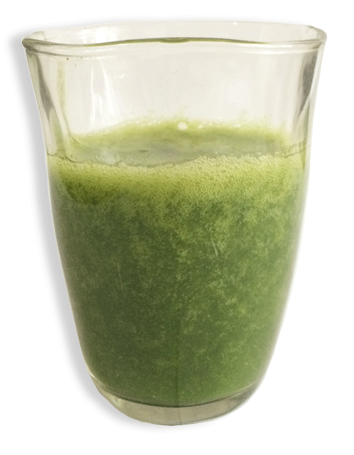 smoothie of spinach and persimmon